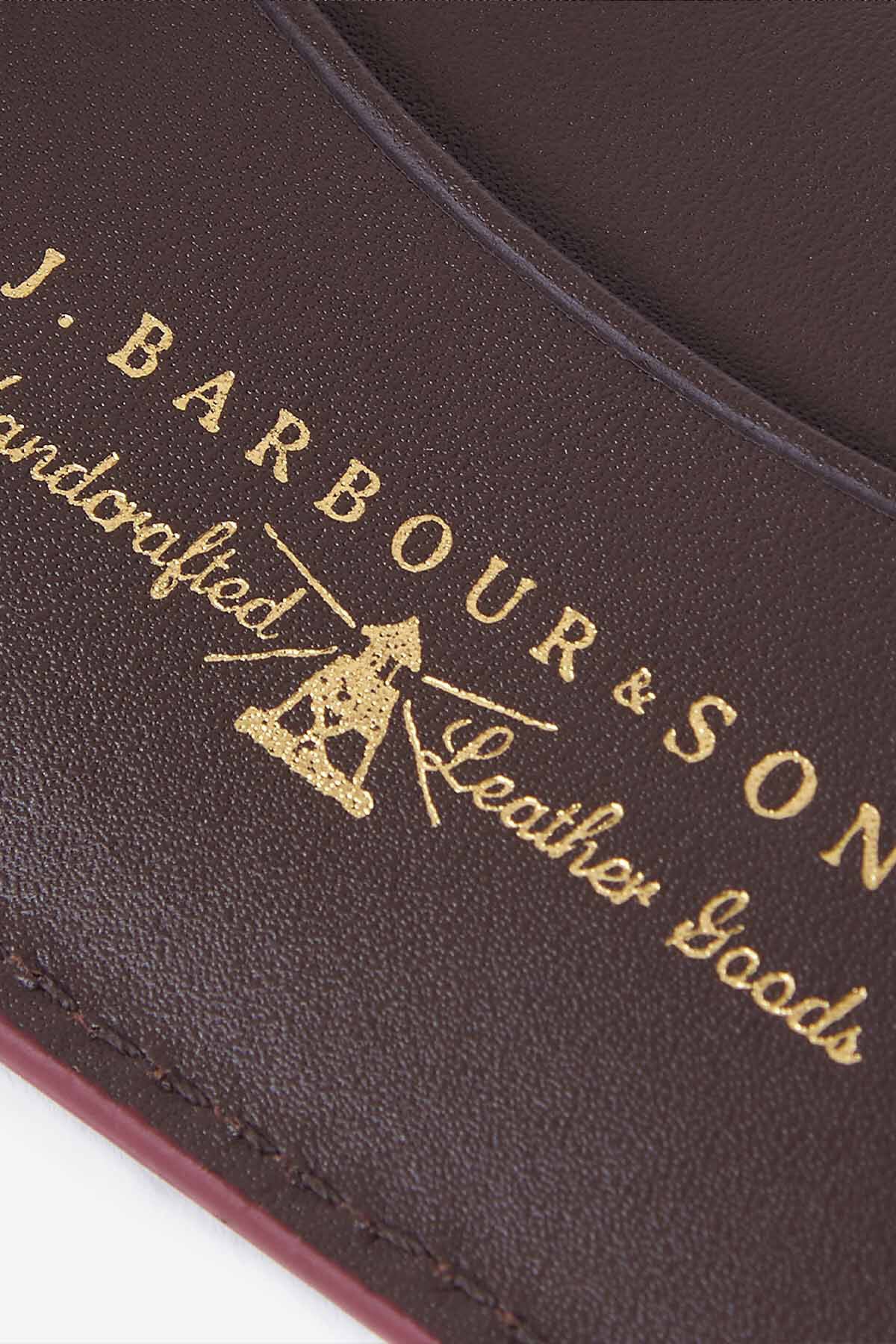Grain Leather Billfold Wallet - DARK BROWN