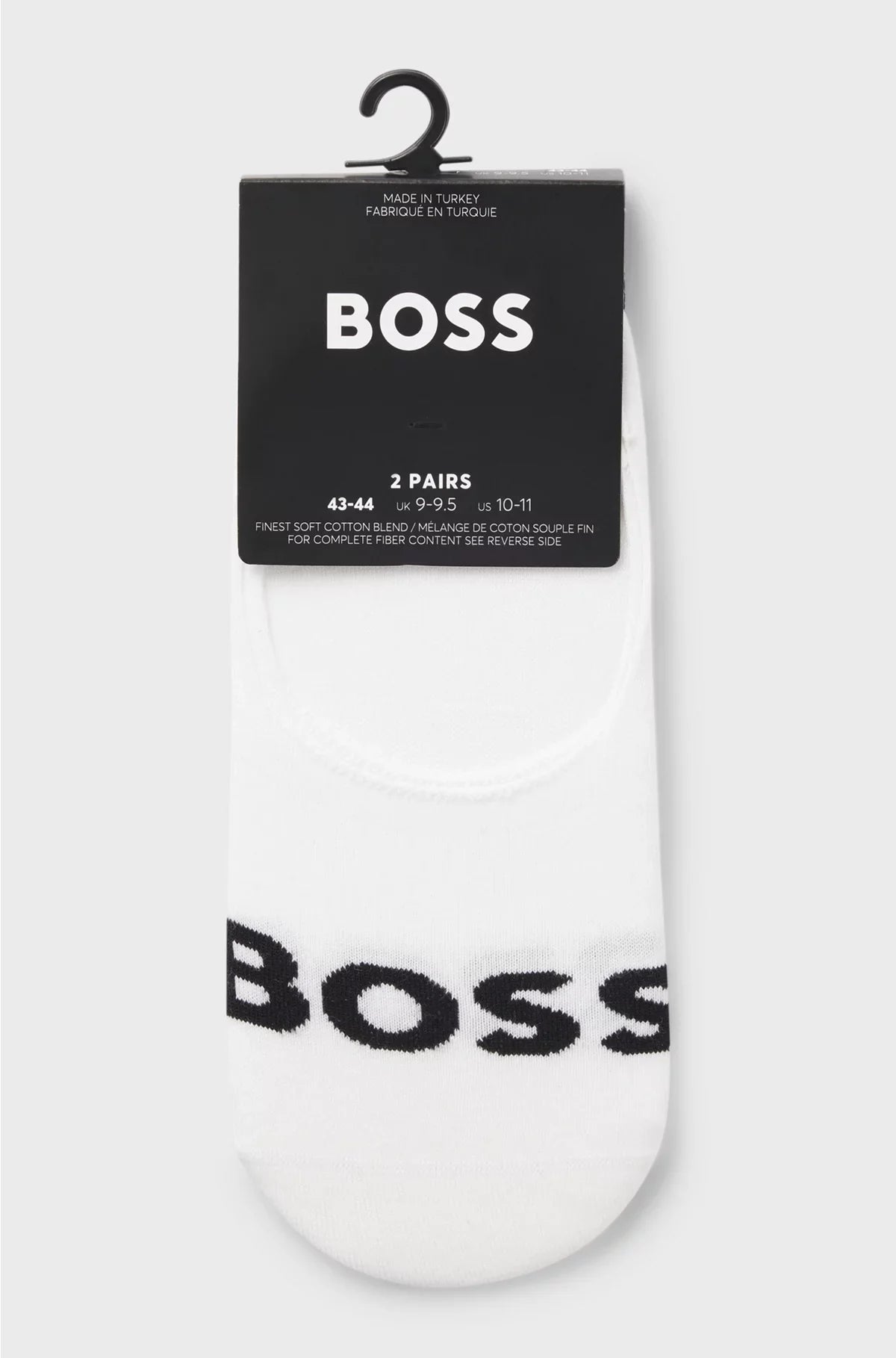 TWO-PACK OF INVISIBLE SOCKS IN A COTTON BLEND