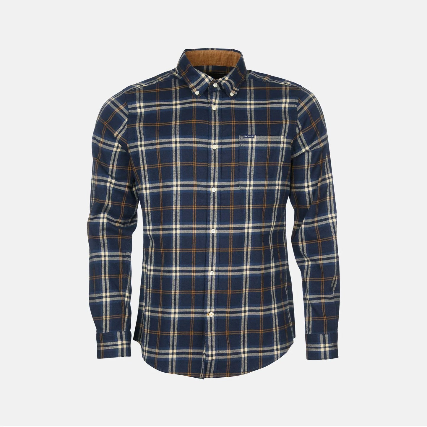 Cotton Shirt with breast pocket - BLUE