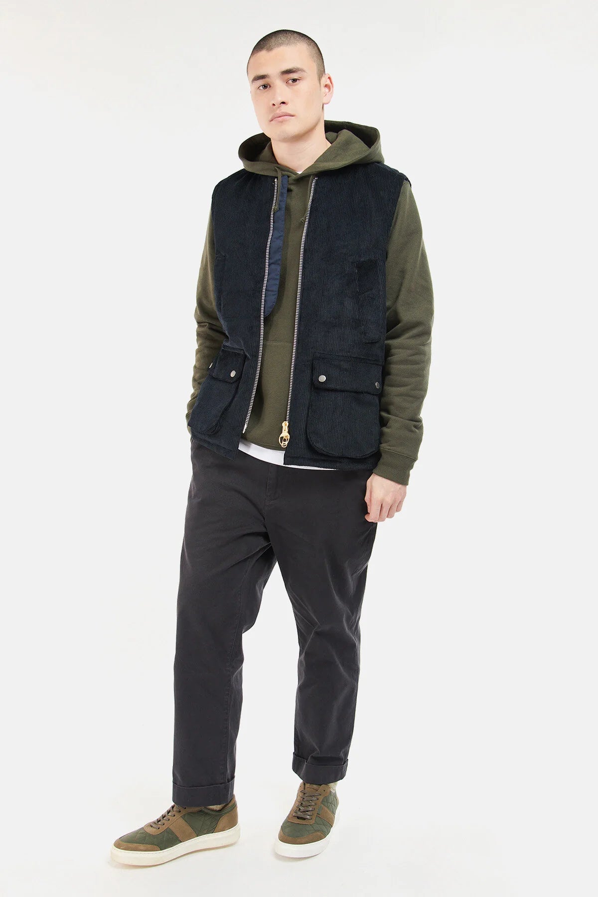 SL Cord Westmorland Gilet - NAVY