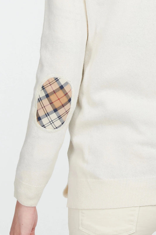 Wool and Cotton Sweater - CREAM HESSIAN TARTAR