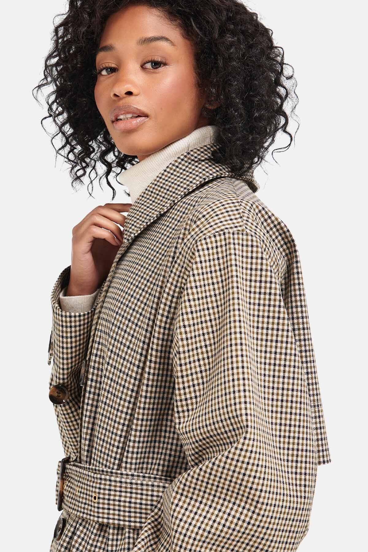 Somerland Check Jacket - POPLAR GREEN MICRO C