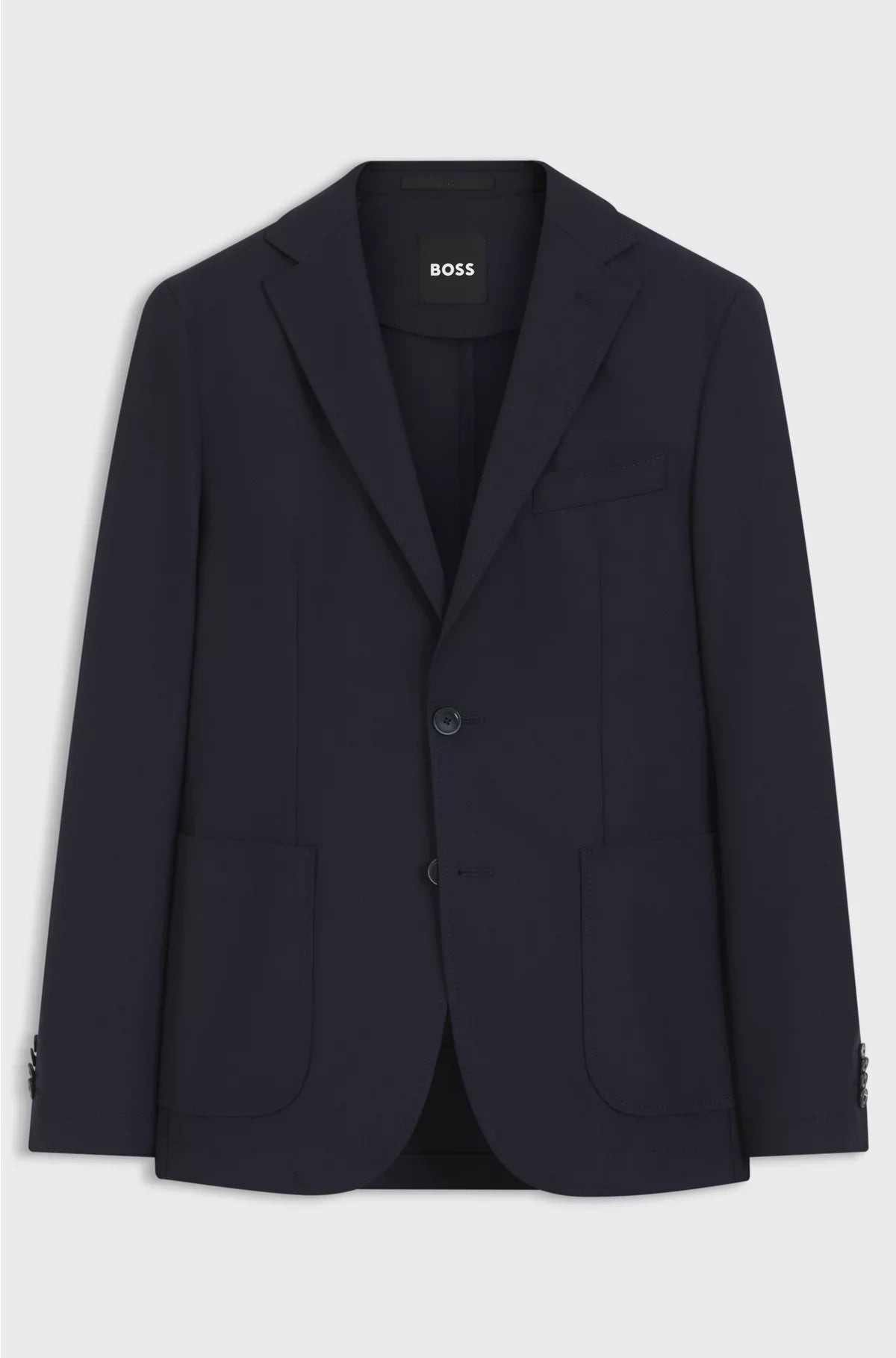 SLIM-FIT JACKET IN MACHINE-WASHABLE STRETCH FABRIC