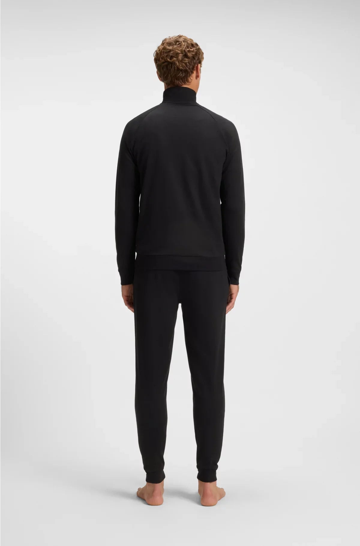 COTTON-TERRY JACKET WITH STRIPE AND LOGO