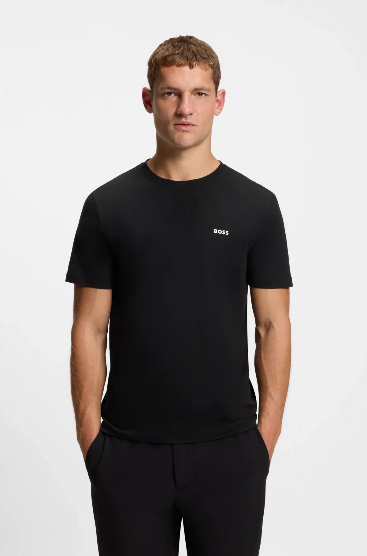 TWO-PACK OF T-SHIRTS IN STRETCH-COTTON JERSEY
